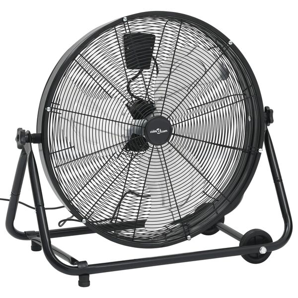 vidaXL Ventilatore a Tamburo Industriale 60 cm 172,5 W Nero