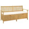 vidaXL Panchina con contenitore con cuscino con porta 170 x 63 x 84 cm
