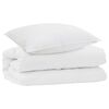 vidaXL Set di Piumoni con cuscino 2 pcs Bianco Microfibra