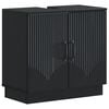 vidaXL Armadio per Lavabo da Bagno HOORN Nero 59,5 x 31,5 x 56 cm