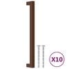vidaXL Maniglie per Mobili 10 pz Bronzo 224 mm in Acciaio Inox