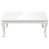 vidaXL Tavolino da Salotto Bianco Lucido 100x50x42cm Legno Multistrato