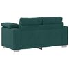 vidaXL Divano Verde Scuro 160 x 80 x 82 cm Tessuto