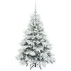 vidaXL Albero di Natale artificiale con 150 LED Bianco 120 cm PE e PVC