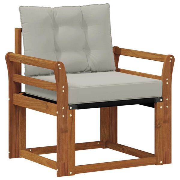 vidaXL Set di divani da esterno Legno di Acacia Massello e Textilene