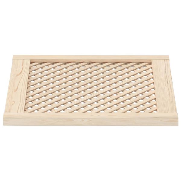 vidaXL Ante con Design a Reticolo 2 pz 59,5x61,5 cm in Legno di Pino