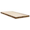 vidaXL Struttura letto a terra Rovere fum&eacute; 71,5 x 190 cm