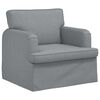 vidaXL Divano 2 pcs Grigio chiaro