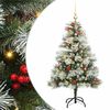 vidaXL Albero di Natale artificiale Verde e bianco 120 cm