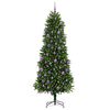 vidaXL Albero di Natale con 300 LED con supporto Verde 240 cm PE