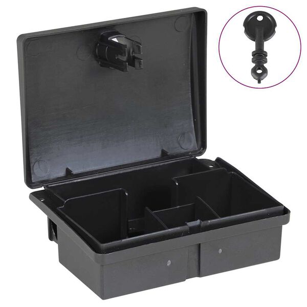 vidaXL Trappole per Topi 20 pz Nere 13x10x4 cm