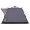 vidaXL Tenda Campeggio Cabina 4 Pers. Grigio Arancione Rilascio Rapido