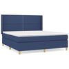vidaXL Giroletto a Molle con Materasso Blu 180x200 cm in Tessuto