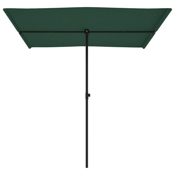 vidaXL Ombrellone da Giardino con Palo in Alluminio 2x1,5 m Verde