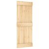 vidaXL Porta Scorrevole con Set Hardware 80x210 cm Legno Massello Pino
