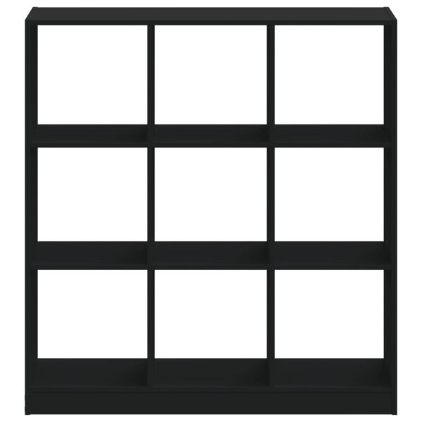 vidaXL Libreria Nera 102x32x108 cm in Legno Multistrato
