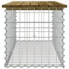 vidaXL Panca da Giardino Design Gabbione 103x44x42 cm Pino Impregnato
