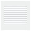 vidaXL Porte a persiana Bianco 39,5 x 39,4 cm Legno Massello di Pino