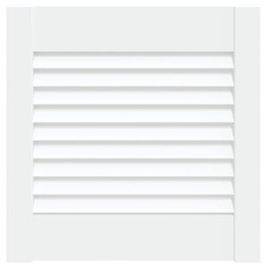 vidaXL Anta con Design a Lamelle Bianca 39,5x39,4 cm in Legno di Pino