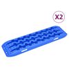 vidaXL Tavole di Trazione 2 pz Blu 106x30,5x7 cm Nylon