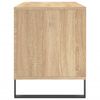 vidaXL Mobile Porta Dischi Rovere Sonoma 100x38x48cm Legno Multistrato