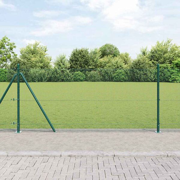 vidaXL Palo della recinzione Verde 100 x 0,8 m (rete 16 x 16 mm)