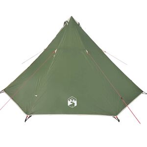 vidaXL Tenda Familiare Tipi per 8 Persone Verde Impermeabile