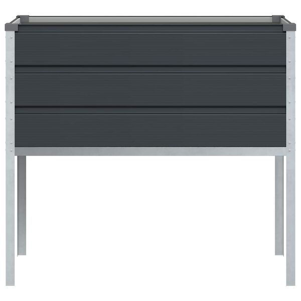vidaXL Fioriera Antracite 100 x 45 x 90 cm Acciaio zincato