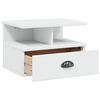 vidaXL Armadio da Notte con cassetto Hill Bianco 40 x 31 x 27 cm