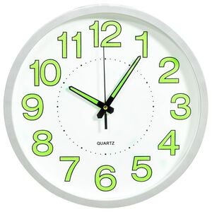 vidaXL Orologio da Parete Luminoso Bianco 30 cm