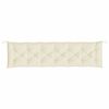 vidaXL Cuscino per Panca Bianco Crema 200x50x7 cm in Tessuto Oxford