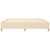 vidaXL Giroletto senza Materasso Crema 200x200 cm in Tessuto