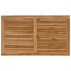 vidaXL Piano del tavolo Rettangolare Legno di teak solido Naturale