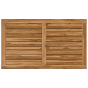 vidaXL Piano del tavolo Rettangolare Legno di teak solido Naturale