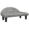 vidaXL Lettino per Cani Grigio Chiaro 970x52x30 cm in Velluto