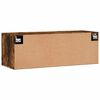 vidaXL Mobile a Parete Rovere Fumo 100x36,5x35 cm in Legno Multistrato