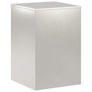 vidaXL Supporto per piante Argento 40 x 40 x 60 cm Acciaio