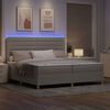 vidaXL Letto a Sorgente LED con materasso Talpa 200 x 200 cm Tessuto