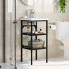 vidaXL Struttura per Lavabo da Bagno Nera 40x38x83 cm in Ferro