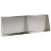 vidaXL Muro di contenimento 2 pz 60 x 12 x 40 cm Acciaio Inox Argento