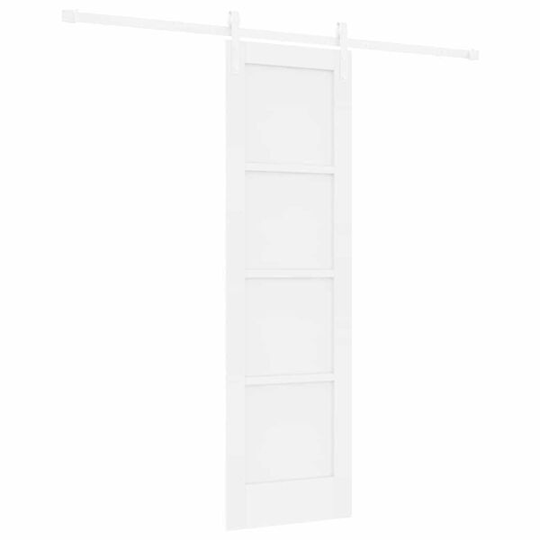 vidaXL Porta scorrevole Bianco 61 x 198,5 cm Pino massello