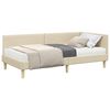 vidaXL Struttura Letto Angolare con Materasso 2 pz Crema 100 x 200 cm
