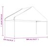 vidaXL Gazebo con Tetto Bianco 13,38x5,88x3,75 m in Polietilene