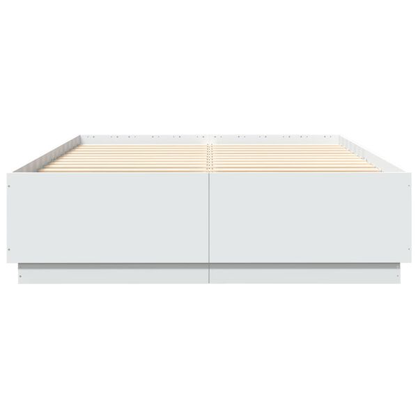 vidaXL Giroletto Bianco 150x200 cm in Legno Multistrato