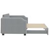 vidaXL Divano Letto con Letto Estraibile Grigio Chiaro 90x200 Tessuto