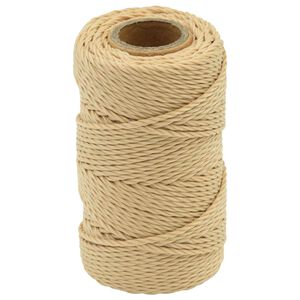 vidaXL Corda multiuso 2 mm 25 m Naturale PP 27 kg Carico massimo