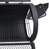 vidaXL Barbecue a Carbonella con Ripiano Inferiore Nero XXL