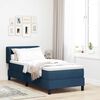 vidaXL Letto a molle con materasso Blu 80 x 200 cm Tessuto
