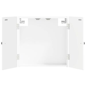 vidaXL Armadio per Dartboard BREDA Bianco Lucido 52,5 x 10,5 x 53,5 cm