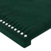 vidaXL Giroletto senza Materasso Verde Scuro 90x190 cm in Velluto